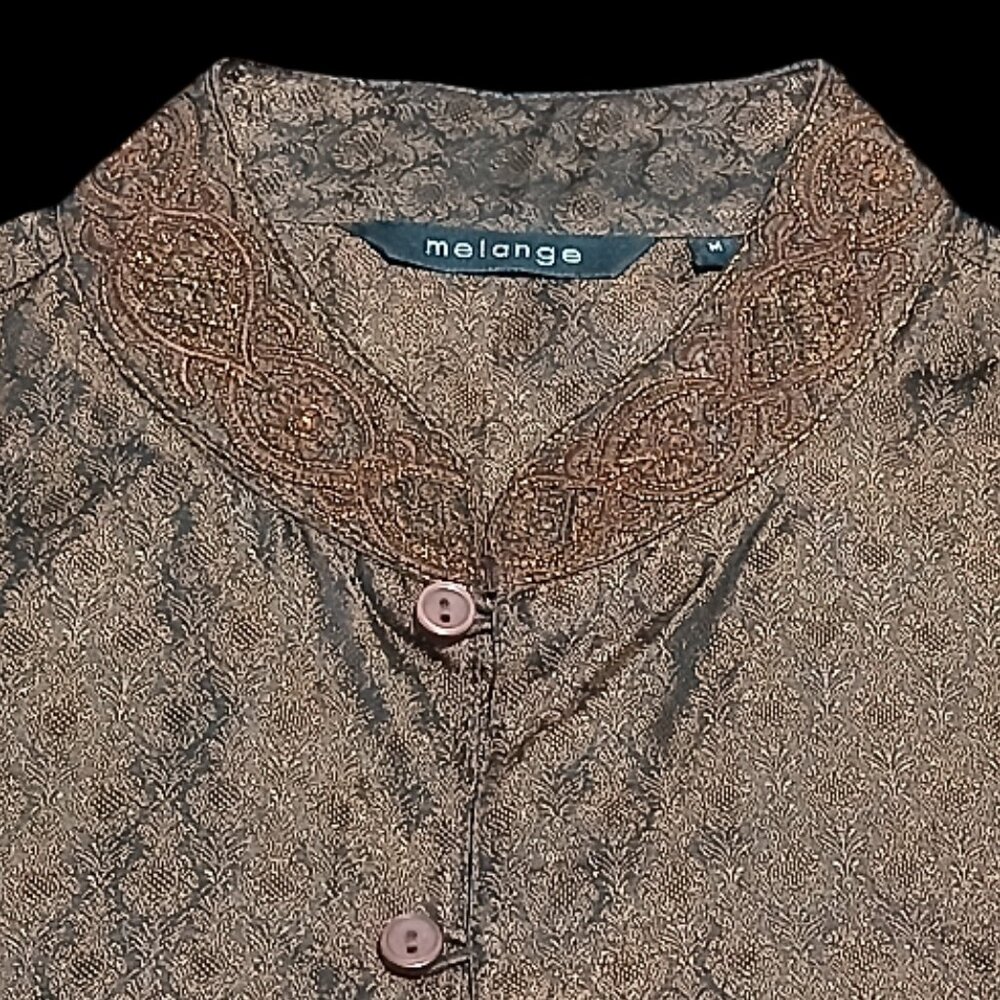 Melange Silk Kurta For Men